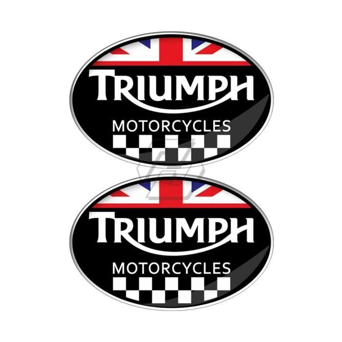 Rouge - Autocollant 3D pour tapis de réservoir Triumph, étiquette drapeau Union Jack, pour course de moto