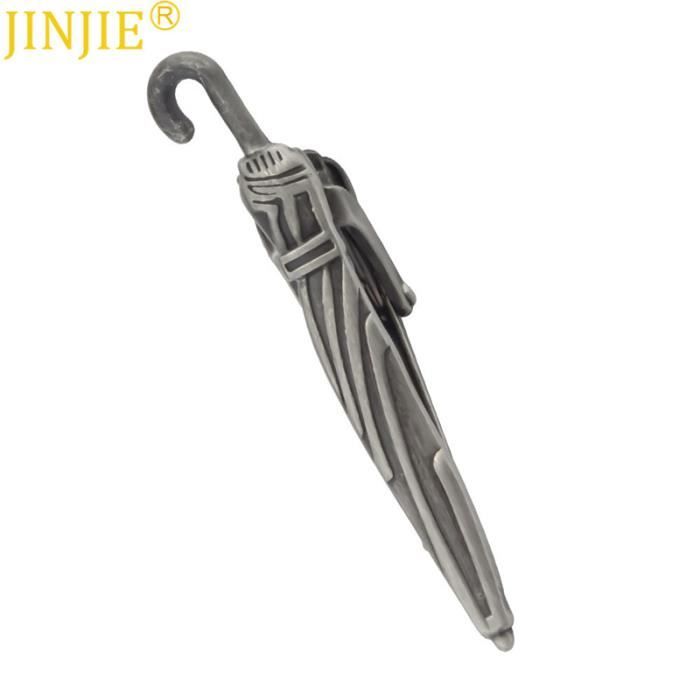 Pince à Cravate Homme Design Spatule - En Métal Brossé Argenté, Maintien Sûr Et élégant
