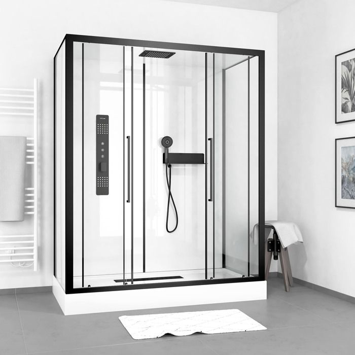 Cabine de douche RECTANGLE 160x85x217cm - FACTORY 2 XXL Cabine de douche RECTANGLE 160x85x217cm - FACTORY 2 XXL