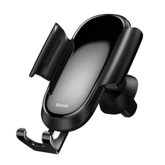 Support Téléphone Voiture - BASEUS - Gravity Grip - Aluminium et Verre - Compatible 4.7-6.0 Pouces - Noir