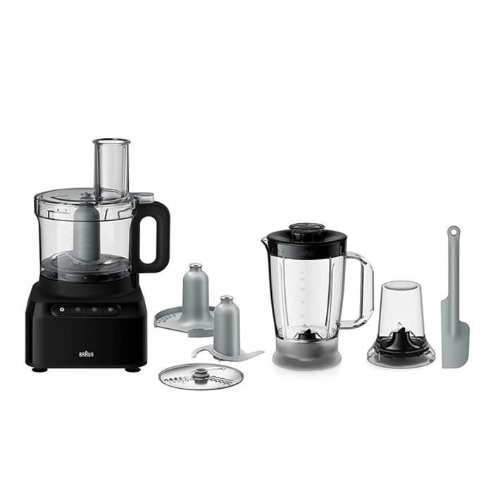 Robot de cuisine - BRAUN - FP301AI-FP3132BK - 800W - 2 vitesses + pulse - 21L