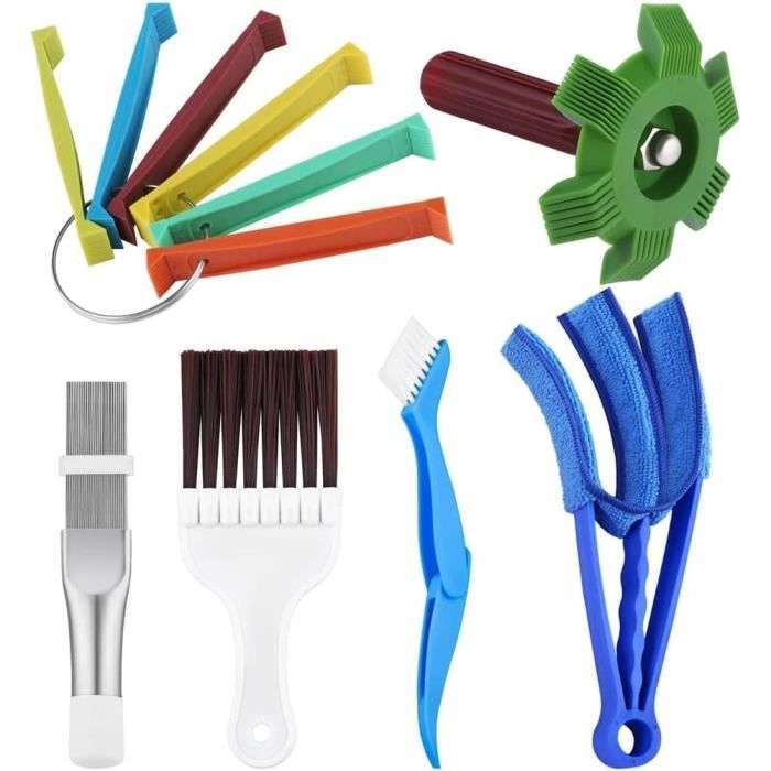 Kit Nettoyage Climatiseur Amindz - 4 Outils Pour Ailettes Condenseur