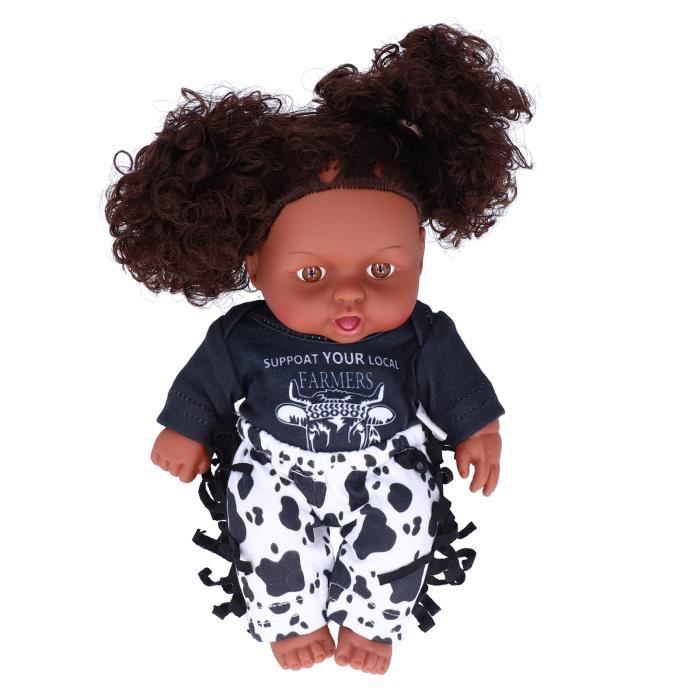 Cikonielf Jouet De Poupee Bebe Noir Poupees Noires Mode Vinyle Poupee Africaine Bebe Noir Poupee Jouets Pour Enfants Cadeaux Cdiscount Jeux Jouets