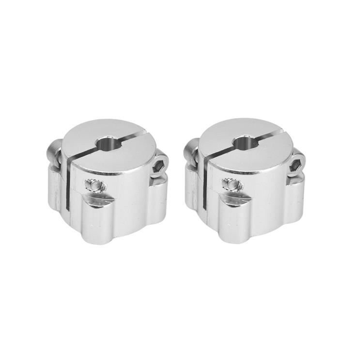 Pitxsgsia Lot De 4 Colliers D'Arbre Fendu 20 Mm – Collier De Serrage Aluminium Monobloc, Alésage 20 Mm OD 40 Mm Épaisseur 12 Mm