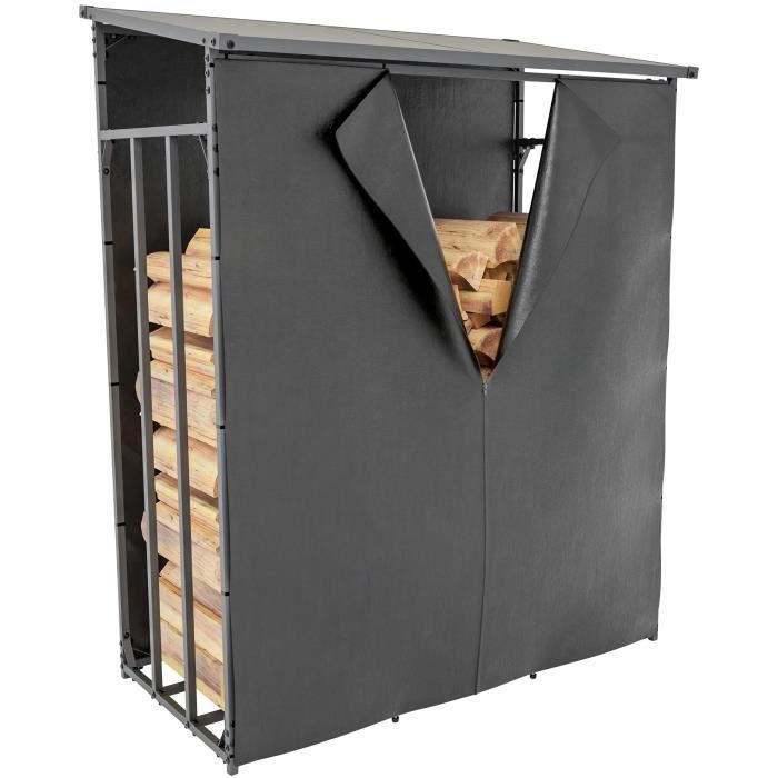 SnugNiture Housse De Protection Pour Bûches De Bois De Chauffage De 2,4 M, Oxford 600D Robuste, Imperméable, Avec Dos En PVC Pour Porte-bûches De Chauffage