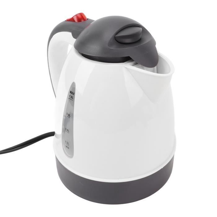 KEL chauffe-eau électrique pour camion Bouilloire électrique de voiture Bouilloire électrique sport couverts Blanc 12V CU021