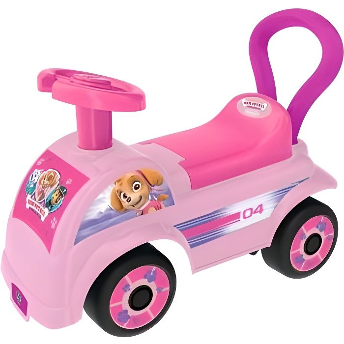 Porteur auto rose bebe fille Pat Patrouille Stella Voiture avec volant  coffre Fonction Pousseur Enfant Des 1 an - Cdiscount Jeux - Jouets
