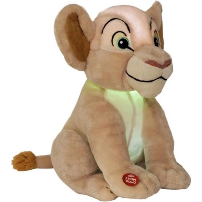 Nala Peluche lumineuse et musicale Disney 28cm Beige - Cdiscount