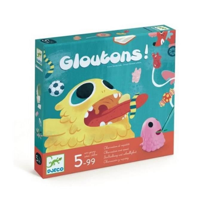 DJECO Gloutons Gioco Di Motricità Per Bambini - Sviluppo Concentrazione E Memoria