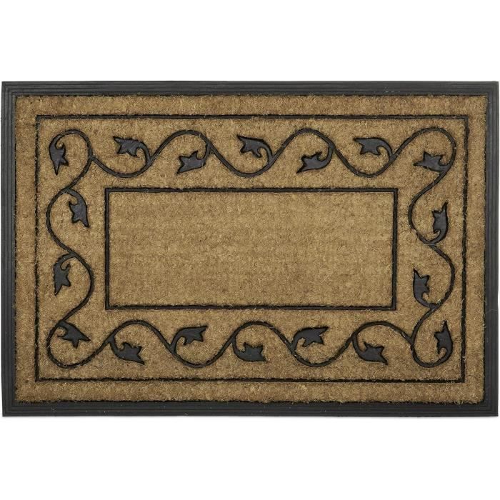Paillasson Coco Noël 60 X 40 Cm Antidérapant - Tapis Entrée Intérieur Extérieur
