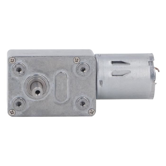 Moteur Réducteur DollaTek 25GA370 DC 12V 130 RPM - Métal Robuste Avec Support Et Roue Inclus - Idéal Pour Robots Et Véhicules DIY