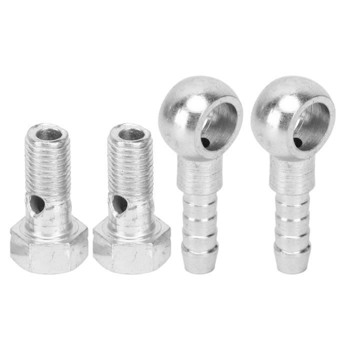Boulons Banjo Double M10x1 Et M10x1.25 Pour Frein Moto - Lot De 5 Vis Avec 10 Rondelles, Pour étriers Et Maître-cylindre - 5