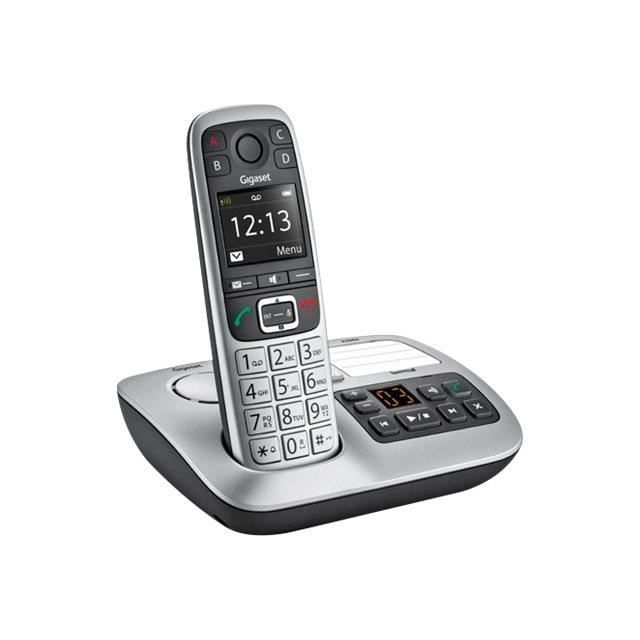 GIGASET Téléphone fixe - C530A - Noir - Répondeur - Sans fil pas cher
