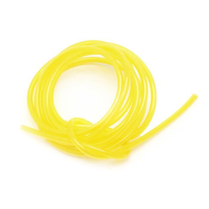 Tuyau à Essence 5 Mm - Longueur 2,4 M Avec 20 Colliers De Serrage - Résistant De -30°C à +170°C - Pour Tondeuse, Moto, Scooter, Voiture