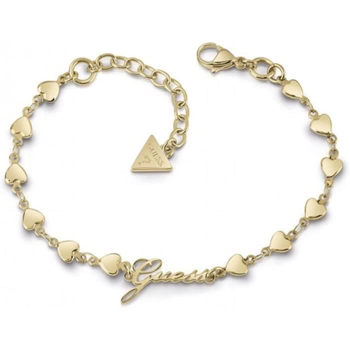 Bracelet Guess UBB78012 Pour Femme - Rouge, Acier, Taille Standard, Neuf Avec étiquettes