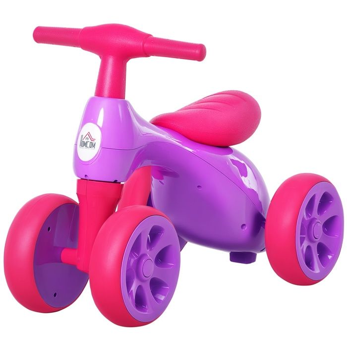 Draisienne Enfant RENNMEISTER Rose - Vélo D'apprentissage Avec Frein - Pneus Gonflables 12 Pouces