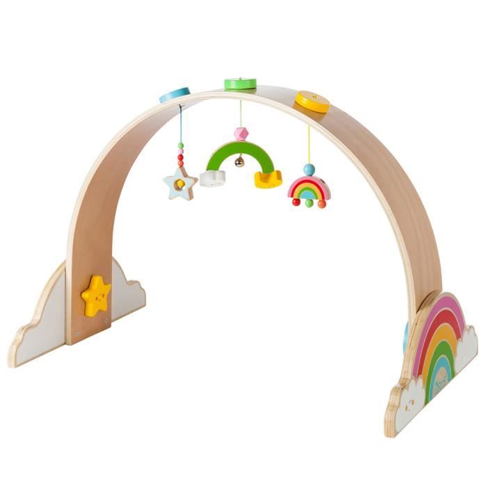 Howa Arche De Jeu Baby Gym En Bois My Rainbow 6011 Achat Vente Portique Bebe Cdiscount