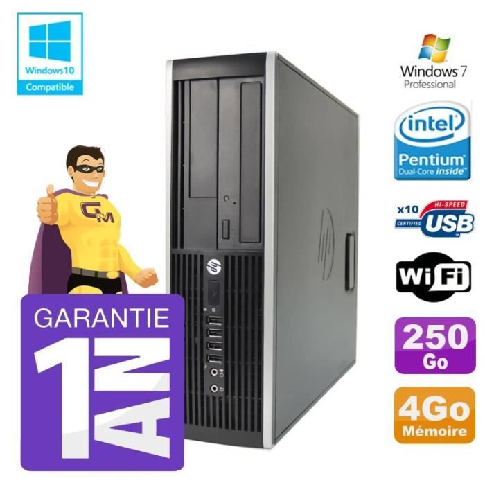 PC HP 8200 SFF Intel G630 4Go Disque 250Go Graveur Wifi W7 Reconditionné - Hewlett-Packard reconditionné disponible sur Cdiscount Seconde Vie