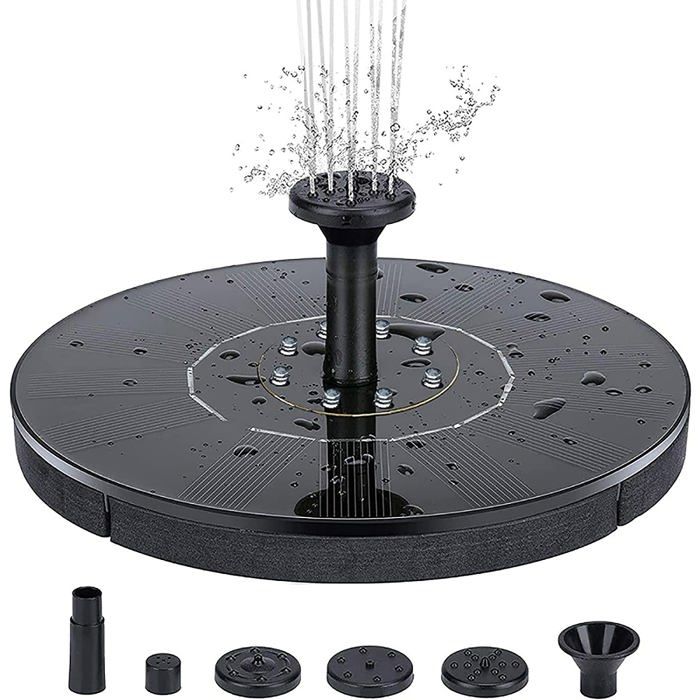 Fontaine solaire avec LED 18 cm - vue 2