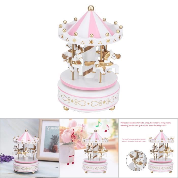 AUNMAS Merry-Go-Round Music Box Carrousel Musical Box Pour Noël Mariage