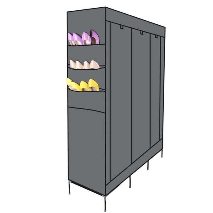 69 Grand Armoire Penderie Placard De Rangement Organisateur Des