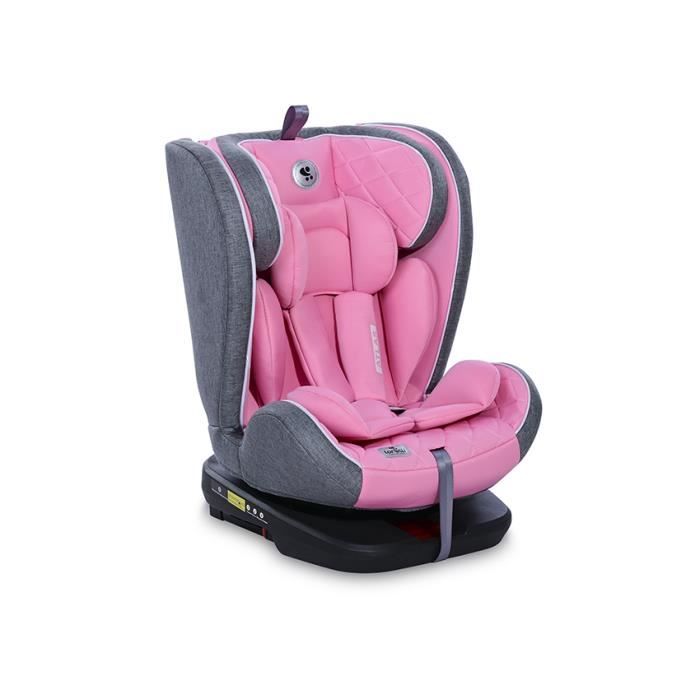 LORELLI Atlas - Siège auto bébé pivotant 360° - ISOFIX - Groupe 0+/1/2/3 - (0-36Kg) - Rose