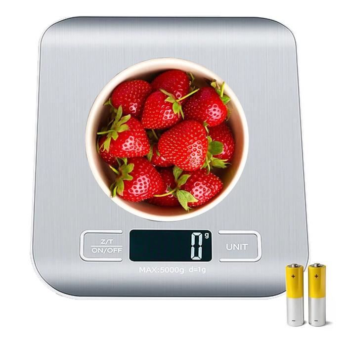 MEIDONG Balance alimentaire 33 LB, 5 unités avec affichage LCD pour la  cuisson-cuisson, acier inoxydable et verre trempé - Cdiscount Electroménager