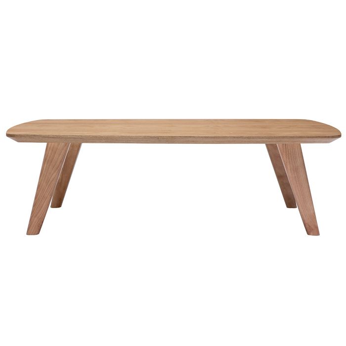 Miliboo - Table basse rectangulaire scandinave bois clair L120cm FIFTIES