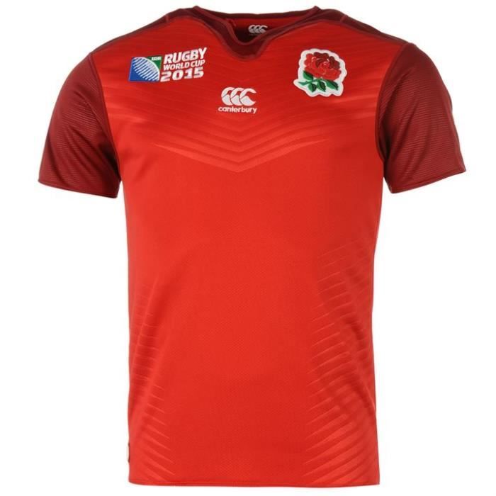 Maillot de Rugby Officiel Canterbury Pro Homme Angleterre Away Coupe du Monde 2015