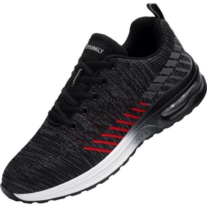 DYKHMILY Chaussures De Sécurité Homme Légères Embout Acier - Basket Respirante Avec Coussin D'Air Pour Chantier