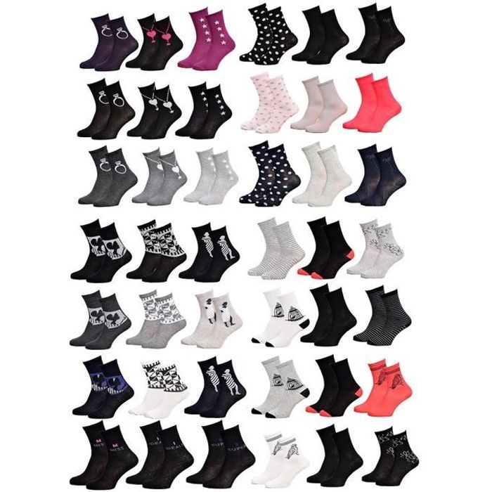 MAKABO Chaussettes pour Femmes Lot en Coton Chaussettes Fantaisie Animaux Aliments Imprimé Chaussettes