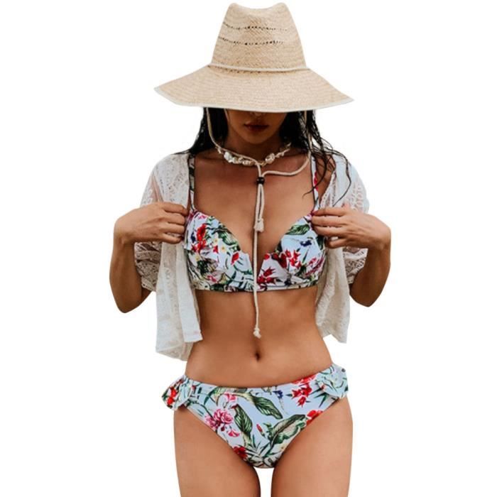 Maillot de bain 2 pieces avec volant store
