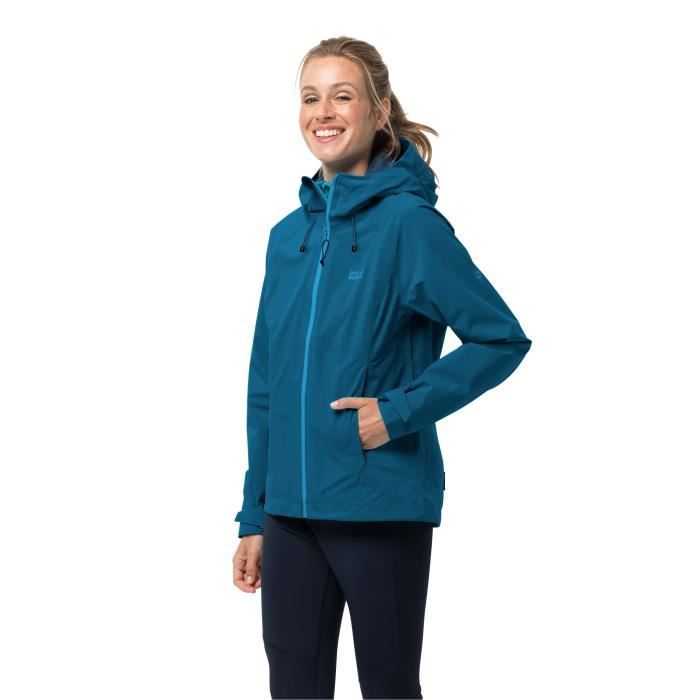Veste imperméable femme Jack Wolfskin Highest Peak - dark cyan - M Veste imperméable femme Jack Wolfskin Highest Peak - dark cyan - M