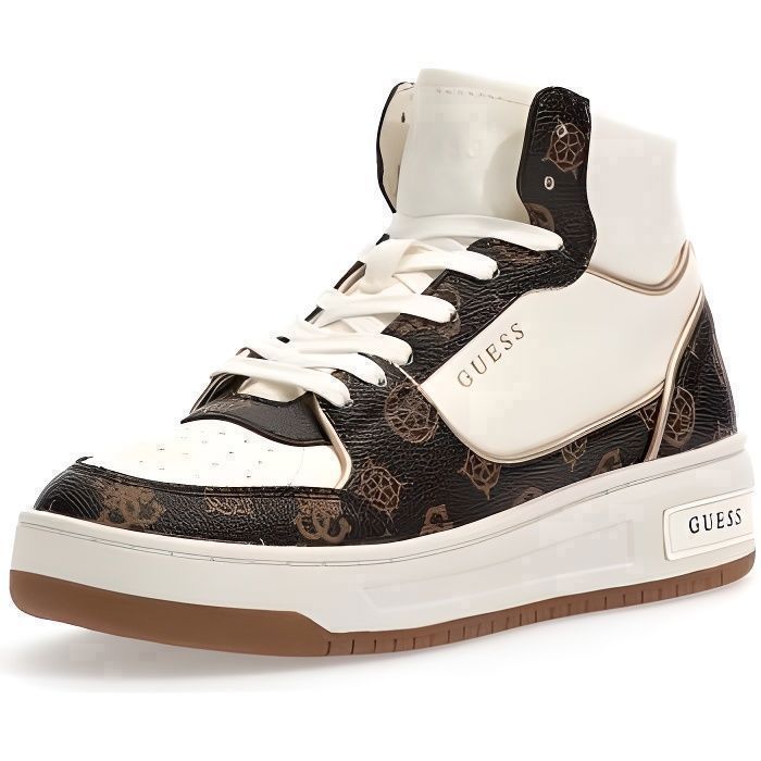 Baskets femme Guess Tullia - white brown ochra - 38