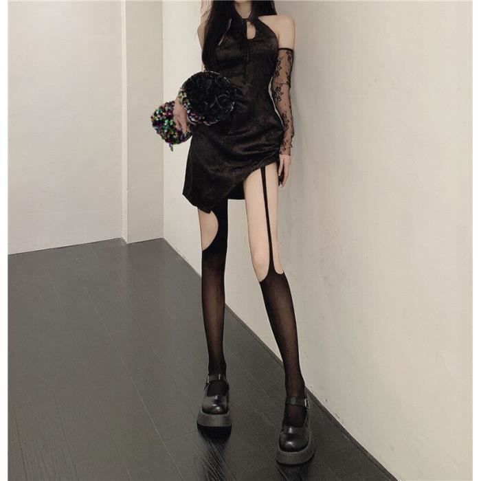 Collant,Collant Squelette Ajouré En Toile D'araignée, Bas En Résille, Loita, Sexy, Crâne, Serré