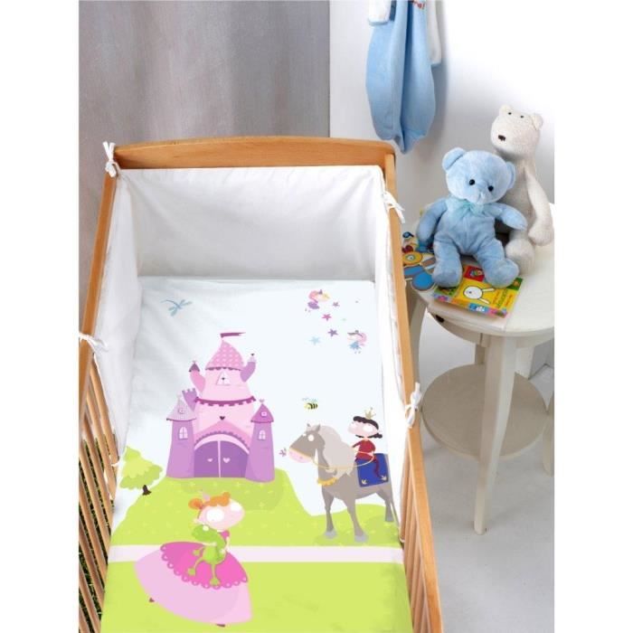Housse De Couette Bebe Princesse 100 X 1 Cm Achat Vente Housse De Couette Seule Cdiscount