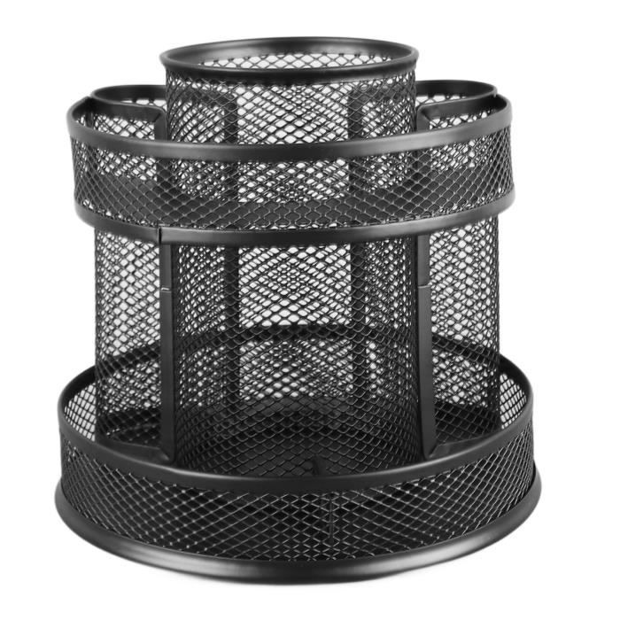 Présentoir Rotatif Métal Noir 13,3" – 23 Crochets Pour Colliers, Bracelets Et Bijoux – Super Organisé