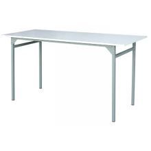 table pliante bois - outifrance - plateau mélamine blanc - pliant - intérieur - essentiel