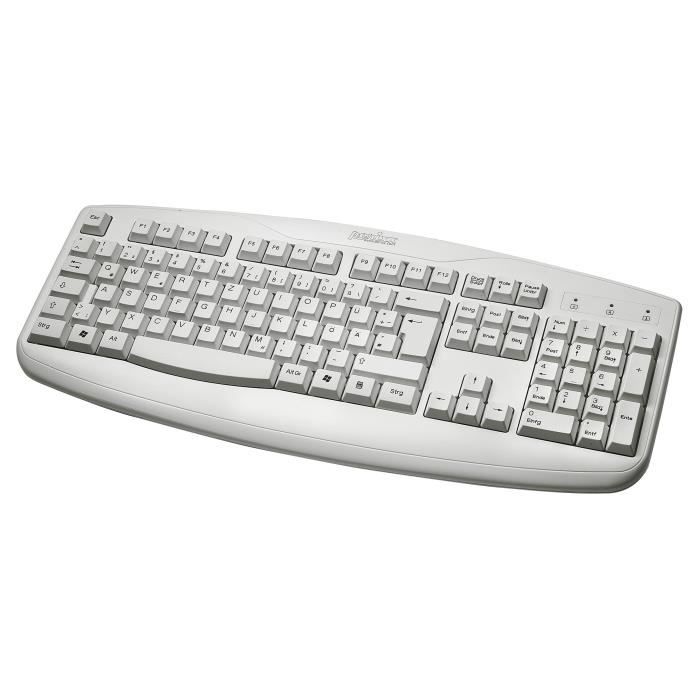 Perixx PERIBOARD-511PLUS FR Clavier etanche – Clavier pleine taille – Certifiee avec IP65 standard – Clavier filaire – USB – Bla…