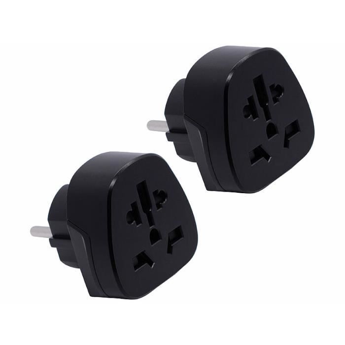 Lot 4 Adaptateurs Secteur Polarisés Travel Smart – 12W – Blanc – Voyage