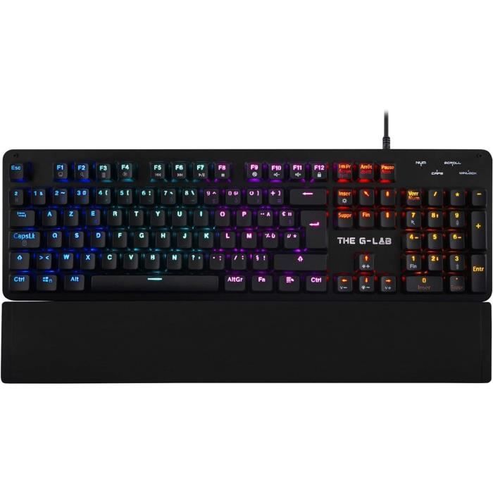 THE G-LAB Gaming KEYZ Carbon Clavier mécanique rétroéclairé