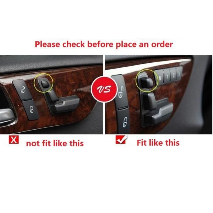Bouton De Réglage Lombaire Pour Siège Ford 2009-2016 - Compatible BK21-F618K78-FA35B8 - Noir ABS