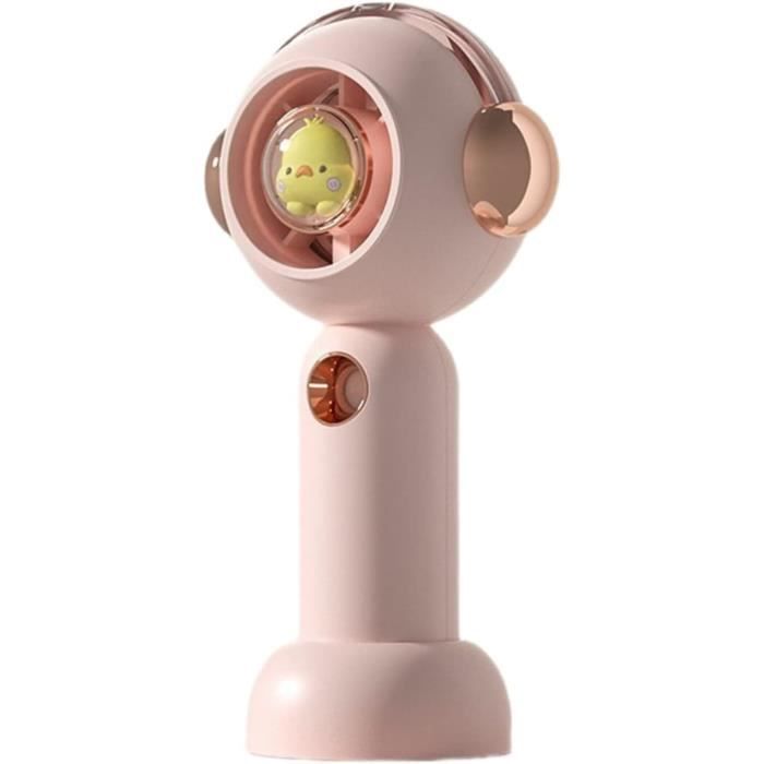 Ventilateur Portable Canard Mignon - Ventilateur Cou Rechargeable 3 Vitesses, Sans Pale