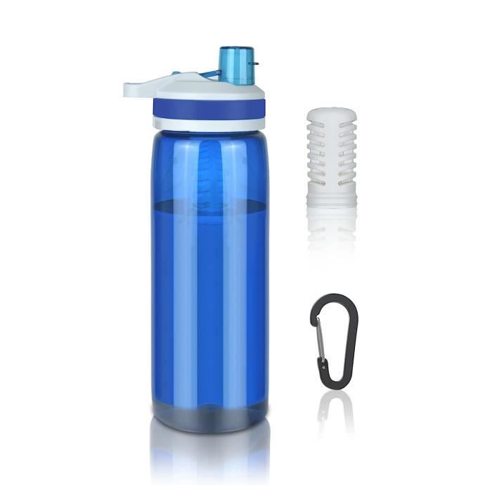 Lot De 12 Pailles Filtrantes Personnelles Bleues - Filtre à Eau Portable Pour Randonnée Et Camping