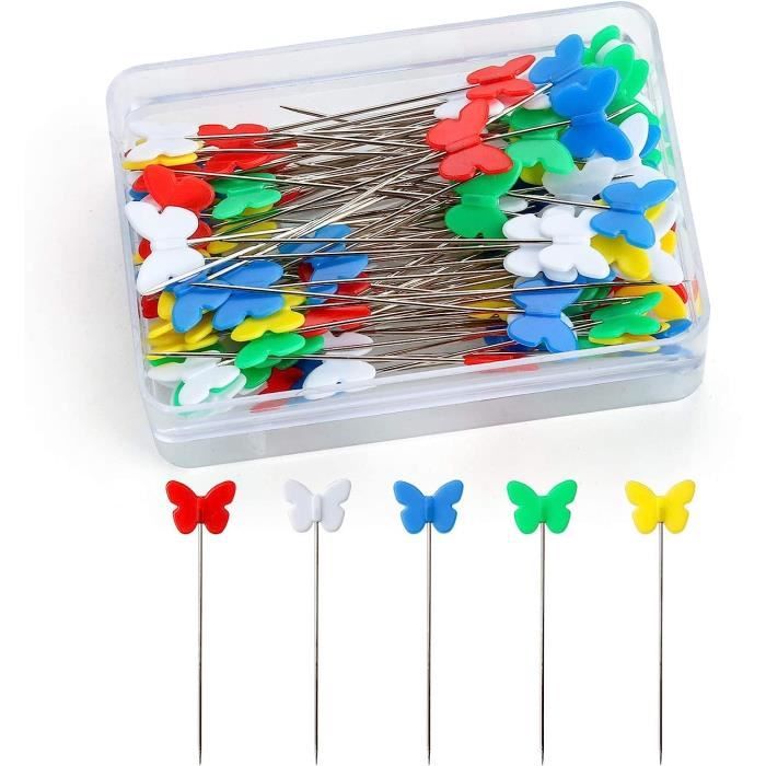 250 épingles à Coudre Têtes En Verre Colorées – Idéales Pour Couture, Décoration Et Créations DIY