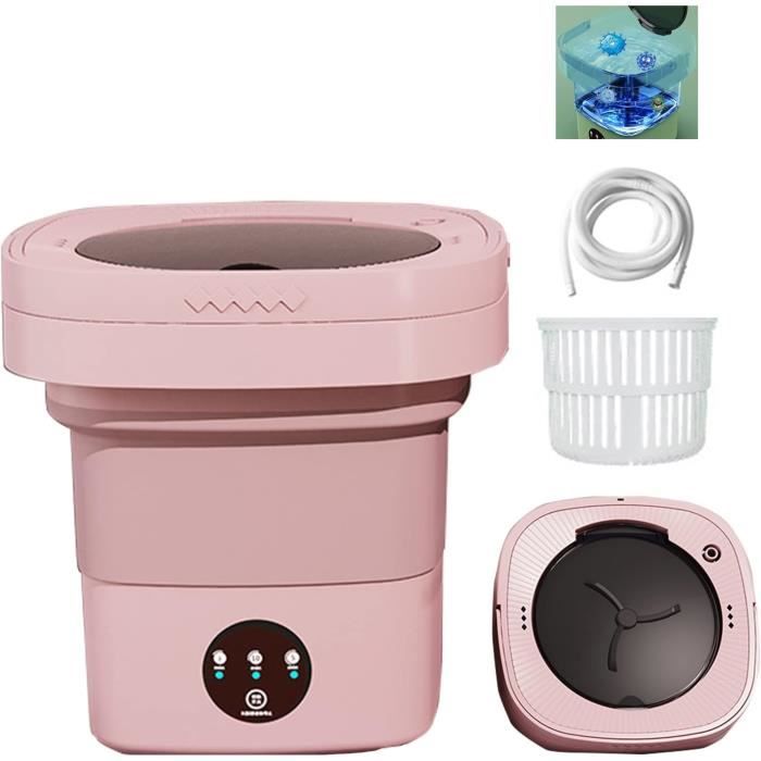 Dpofirs Machine à Laver Portable, Mini Laveuse Haute capacité avec 3 Modes de Nettoyage en Profondeur Semi-Automatique, Machine à Laver Pliable avec Essorage Doux pour Chaussettes, (Rose Dpofirs Machine à Laver Portable, Mini Laveuse Haute capacité avec 3 Modes de Nettoyage en Profondeur Semi-Automatique, Machine à Laver Pliable avec Essorage Doux pour Chaussettes, (Rose