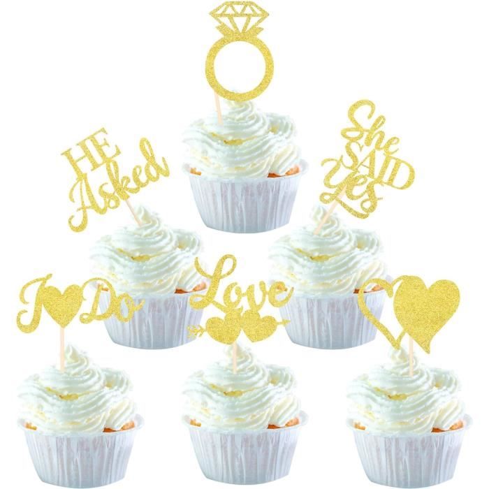 Blumomon Lot De 24 Décorations De Gâteau D'infirmière à Paillettes Pour Graduation Médicale - Décoration De Gâteau - Infirmière - Décoration De Gâteau