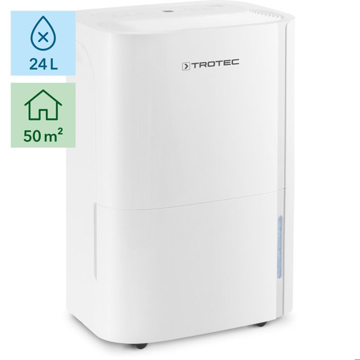 Déshumidificateur TROTEC TTK 66 E - 24 l/jour - 50 m² - 3 vitesses