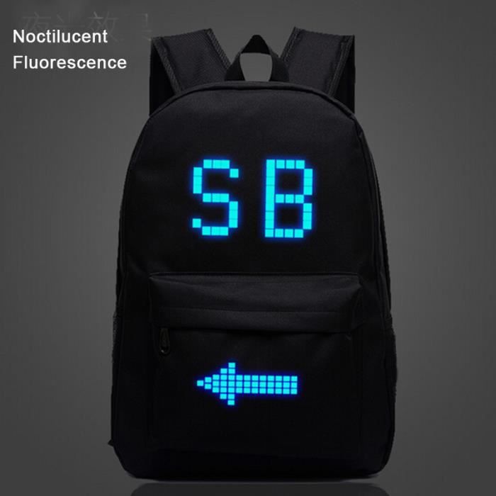 SB Sac dos Noctilucent Fluorescence cartable cadeau No l