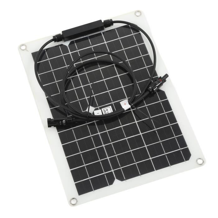 Kit Panneau Solaire 30W 30A Polycristallin Avec Contrôleur De Charge - 12V Voiture RV Bateau Marine